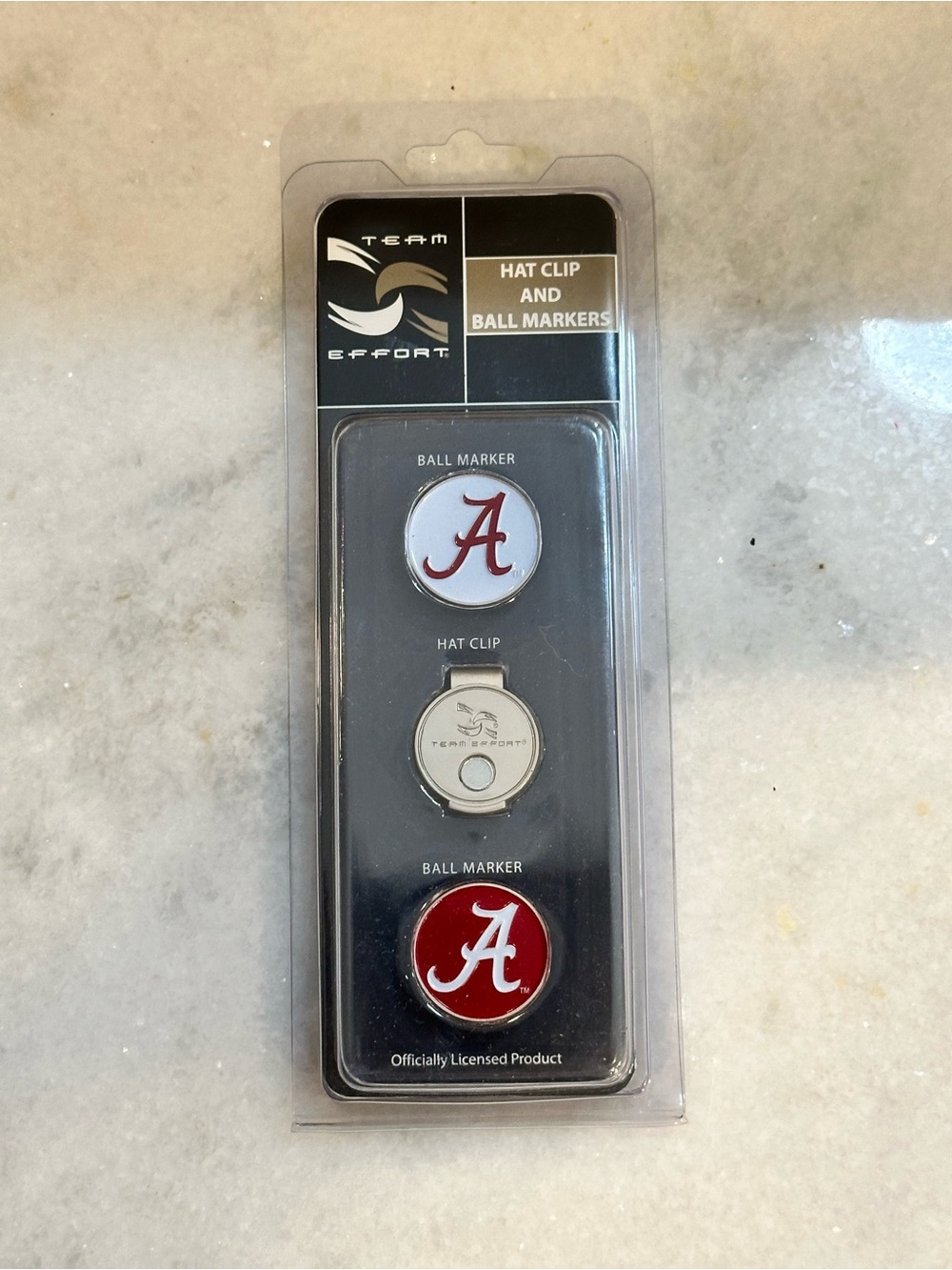 Team Effort Alabama Hat Clip and Ball Markers Set, Brand New!